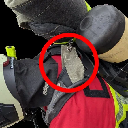 Bag-Fix op het ademluchttoestel